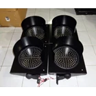 Lampu Warning Led 2 Aspek 30cm atas bawah 1 arah 220VAC 3