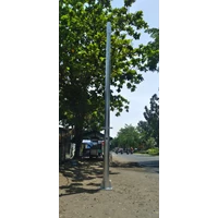 Tiang CCTV Tinggi 5 meter Okta Finish Hot Deep Galvanish
