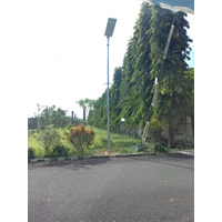 Solar street light All in one ICOM AIOM 80watt complete Solar street light pole  6 meters Octa Galvanish