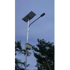 Pole Street Light / PJU 5m Octa Single Arm Solar Cell Gavanish  2