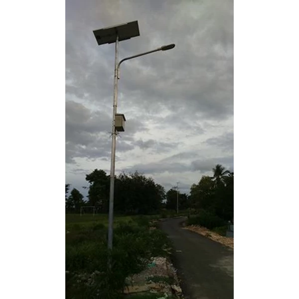 Pole Street Light / PJU 5m Octa Single Arm Solar Cell Gavanish 
