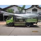 Tiang PJU/Tiang Lampu Jalan Parabolic 8 Meter Double Arm  3