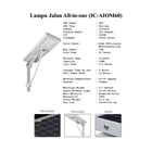 Solar Street Lamp All in One (IC-AIOM 60) 60watt 1