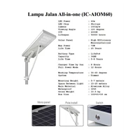 Solar Street Lamp All in One (IC-AIOM 60) 60watt