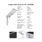 Solar Street Lamp All in One (IC-AIOM 80) 80 watt 2